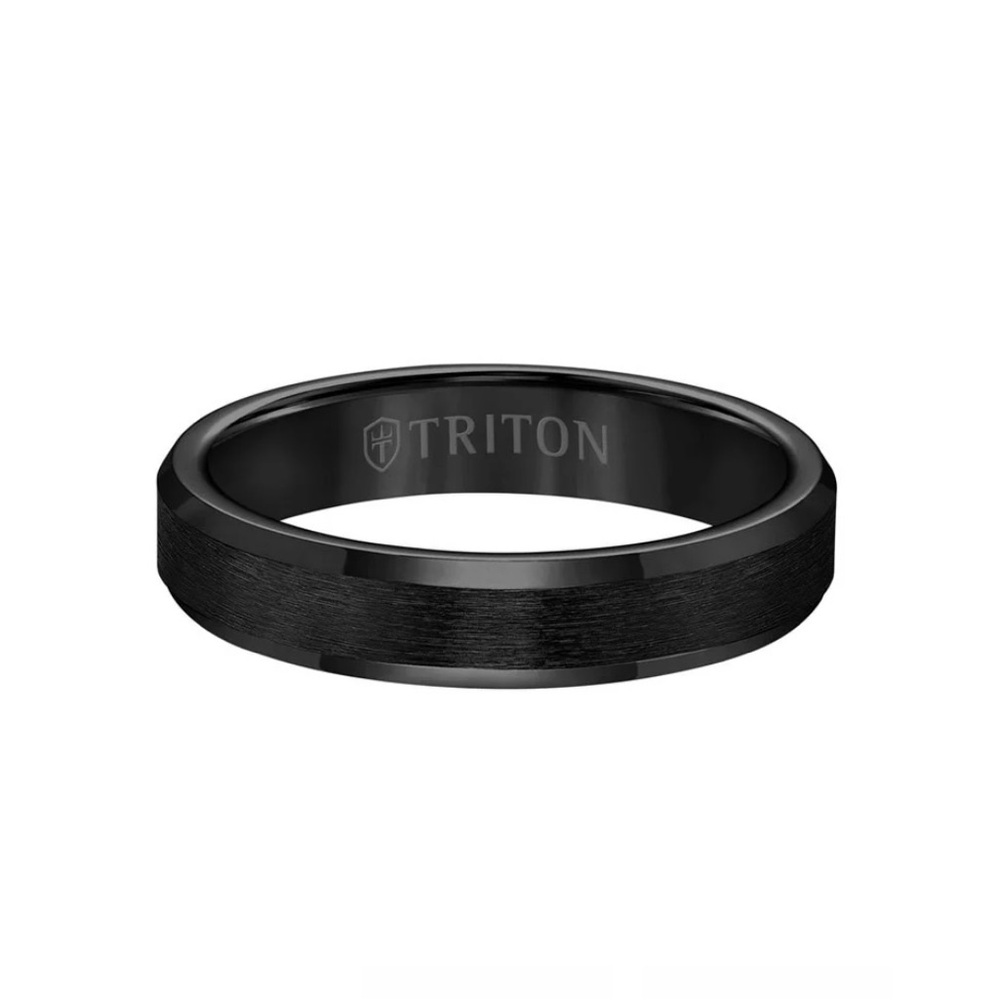 Black Men’s 4mm Tungsten Wedding Ring size 8.5 Jared Galleria